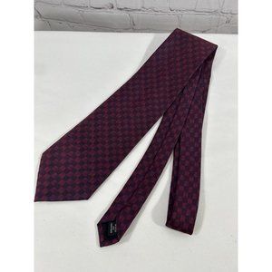 Kenneth Cole 100% Silk Hand Made Iridescent Blue/ Red Neck Tie Men’s 56 x 3.75